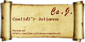 Csellár Julianna névjegykártya