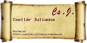 Csellár Julianna névjegykártya